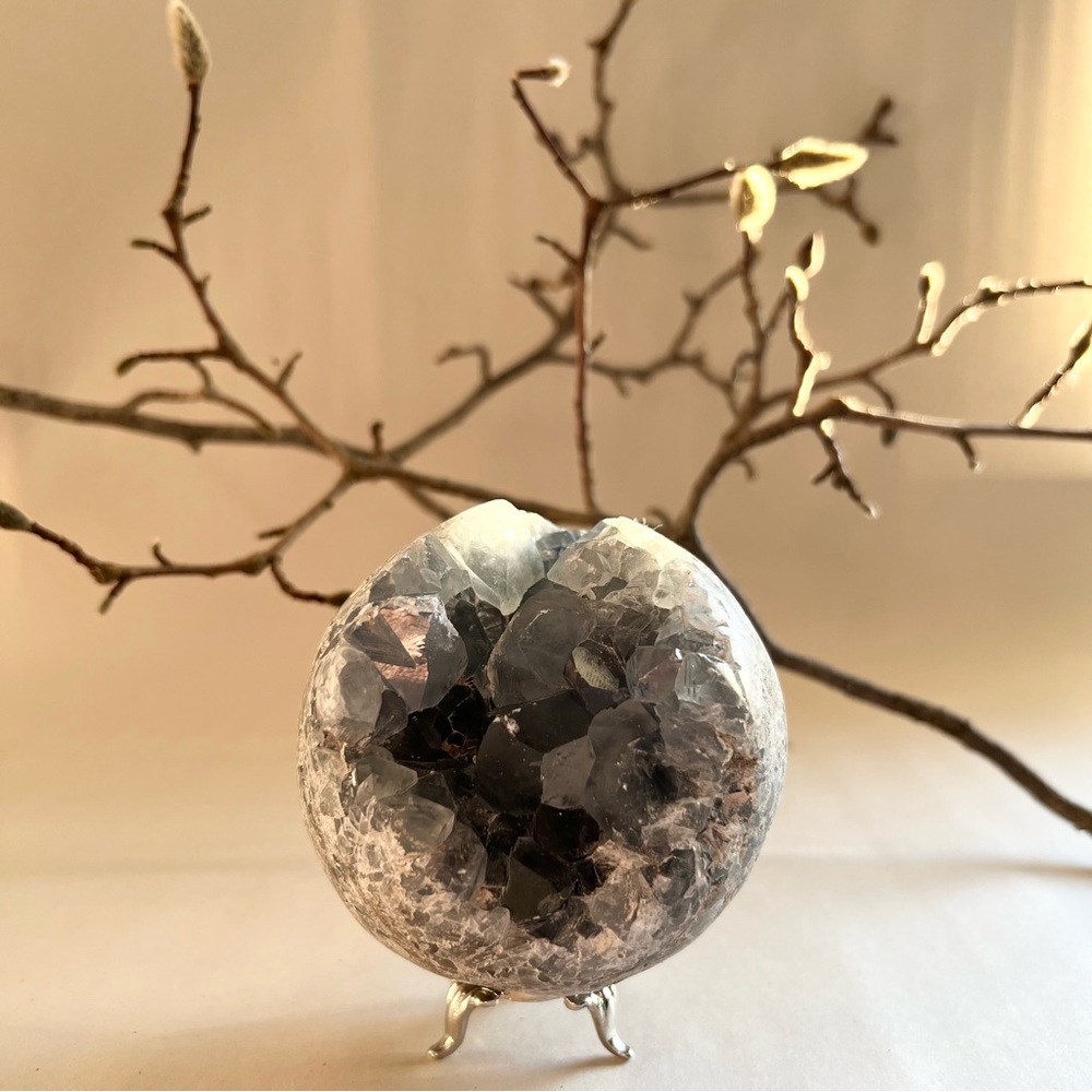 Celestite Druzy Sphere